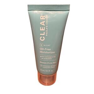 Paula's Choice CLEAR Oil-Free Moisturizer Night - NEW - Travel Size - 0.5